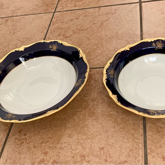 Vintage Reichenbach Echt Kobalt Blue/gold Bowls Germany - Picture 11 of 12
